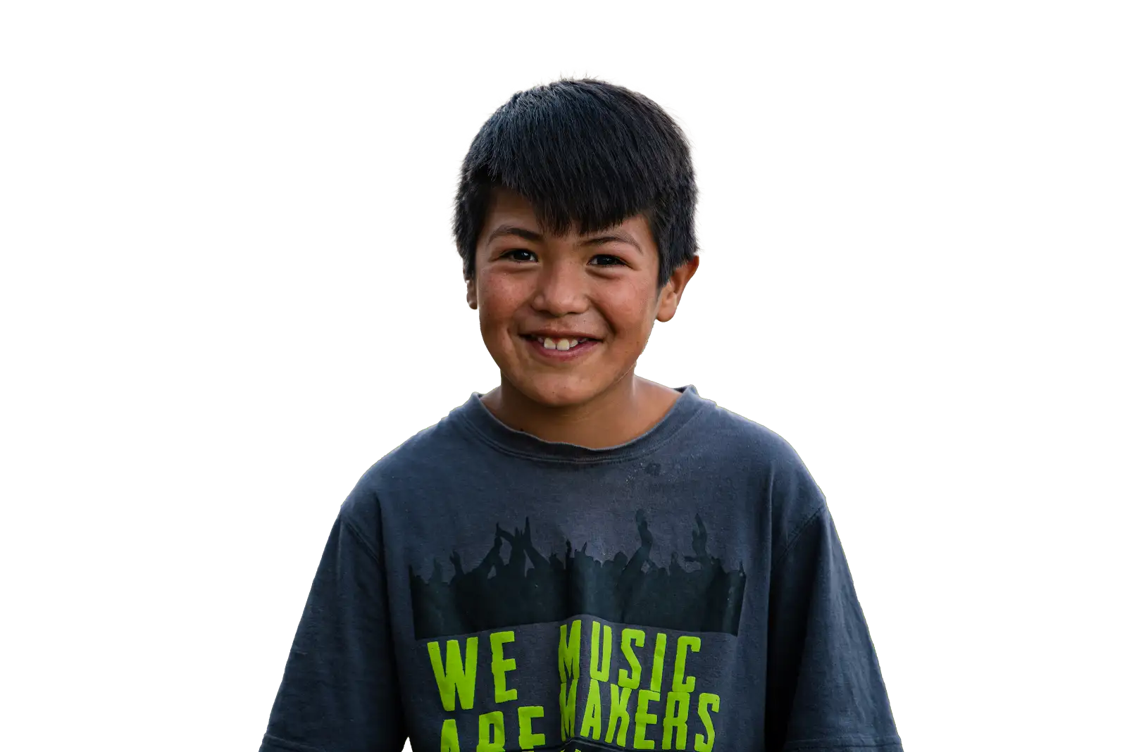 Niñas y niños sonriendo